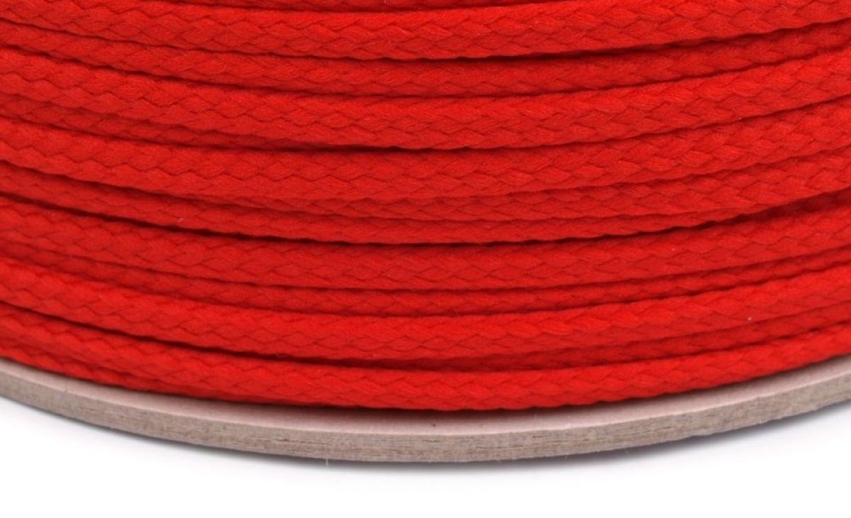 Kordel uni - rot Ø4mm Polyester